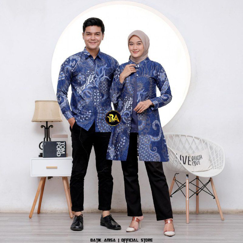 Maura Couple - Sania Ruffle Batik Couple ORI Ndoro Jowi DNT Garansi Termurah