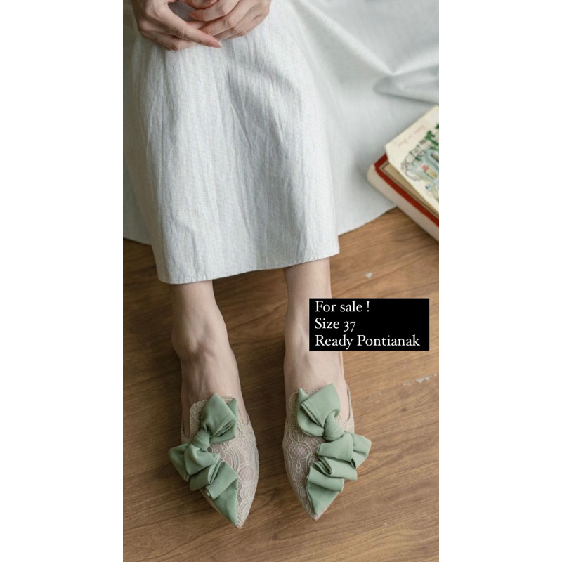 ittaherl | itta lace mules pointy sage - 37