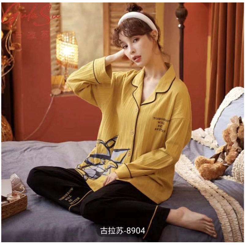 PIYAMA MUSLIM WANITA KAOS KATUN IMPORT BIG SIZE 2XL SET CELANA PANJANG BAJU TIDUR WANITA DEWASA