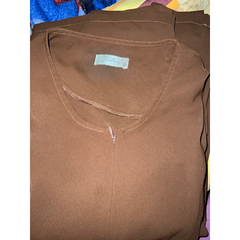 Preloved ditsy Lilura  marzan size L warna caramel