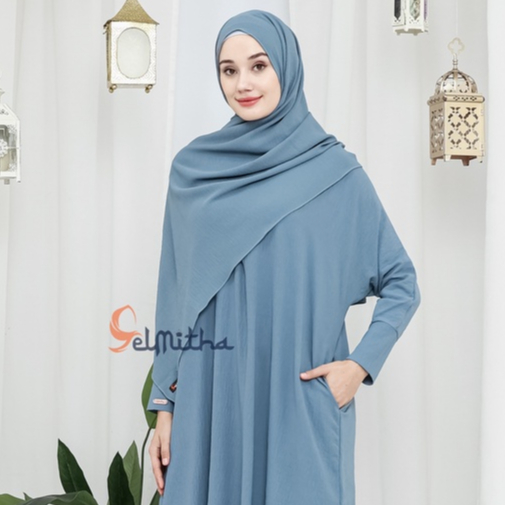 𝐄𝐋𝐌𝐈𝐓𝐇𝐀 -  PASHMINA | KHALISA | AIRFLOW CRINKLE SHAWL PREMIUM  PASHMINA CRINKLE  AIRFLOW