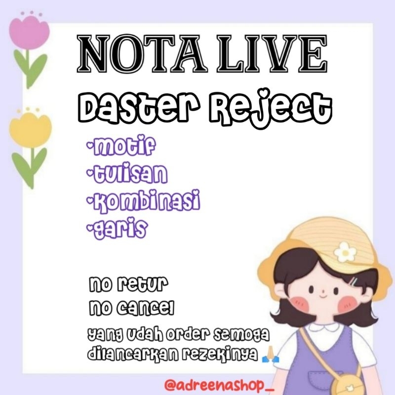 Daster Reject cantik murce