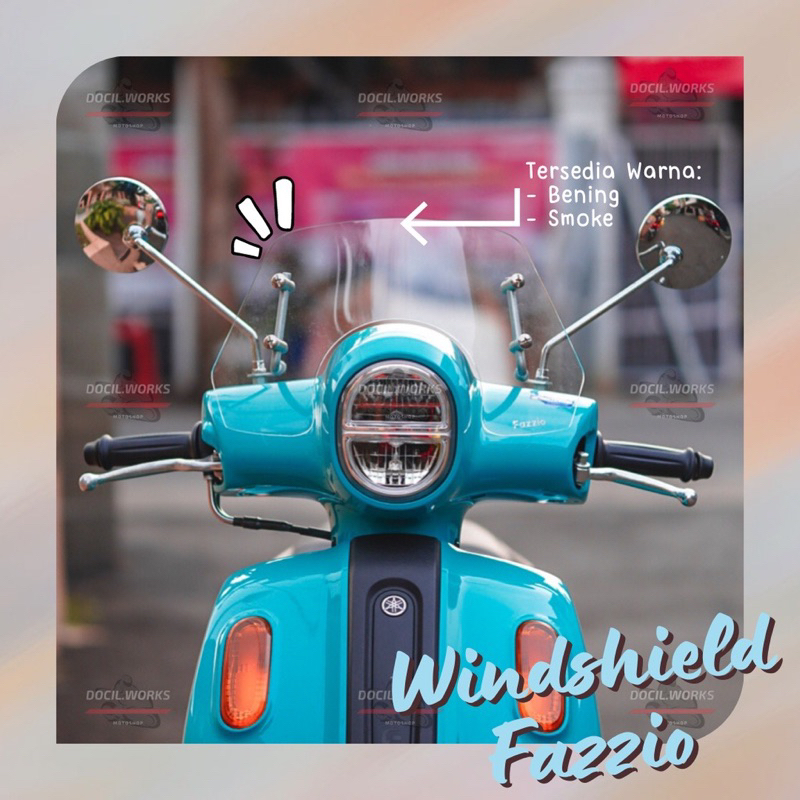 ASTORE_SHOP - WINDSHIELD FAZZIO VISOR TEBAL 3MM BRACKET FAZZIO ORIGINAL