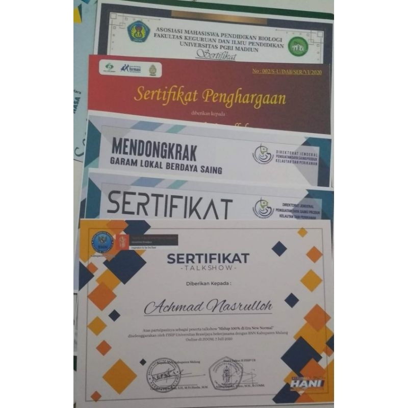 

Cetak S3rtifikat A4