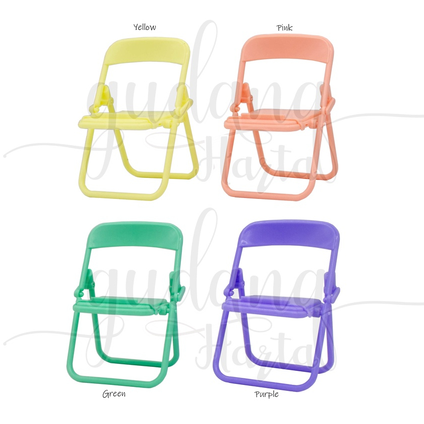 Dudukan Hp Bntuk Kursi Warna Pastel Chair Phone Holder Lucu GH 503703