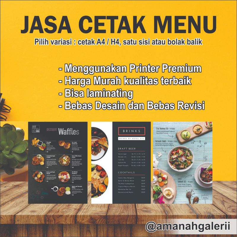 

Cetak Menu Makanan Premium Murah