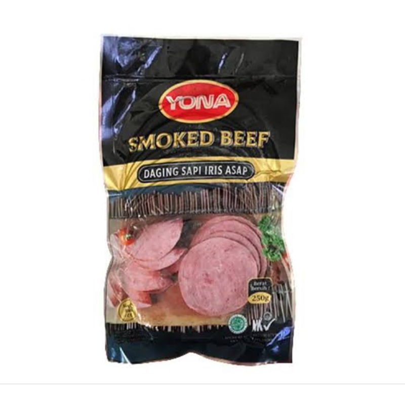 Smoked Beef 250gr/Yona Smoke beef/Hanzel/Smoked Beef/Daging Sapi/Beef