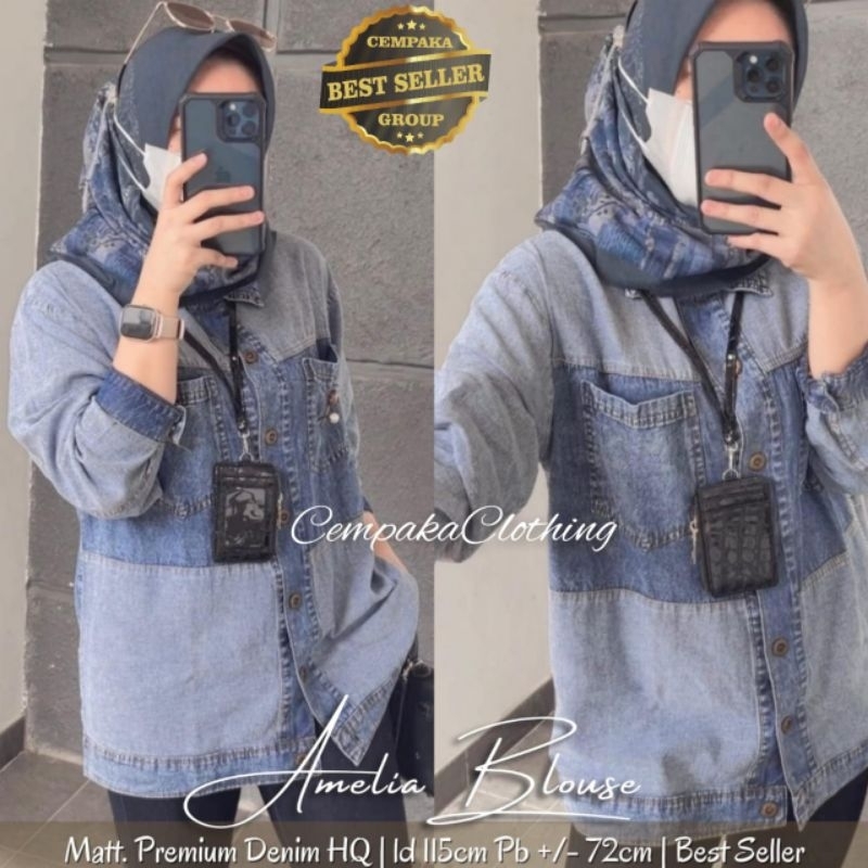 Amelia blouse by Cempaka clothing