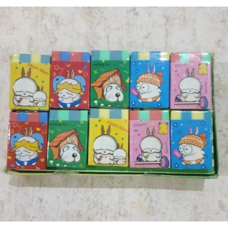 

2 Pcs Penghapus Pensil lapis mashimaro
