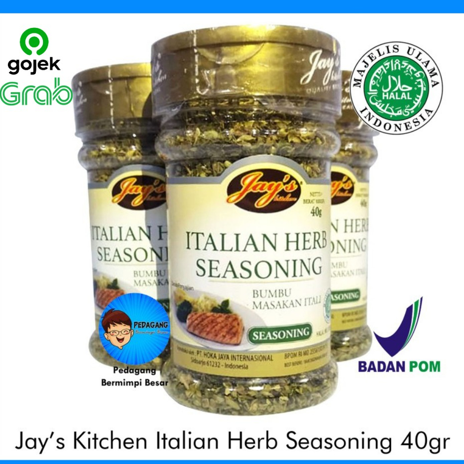 Jay's Kitchen Italian Herb Seasoning 40gr | Bumbu Masakan Italia