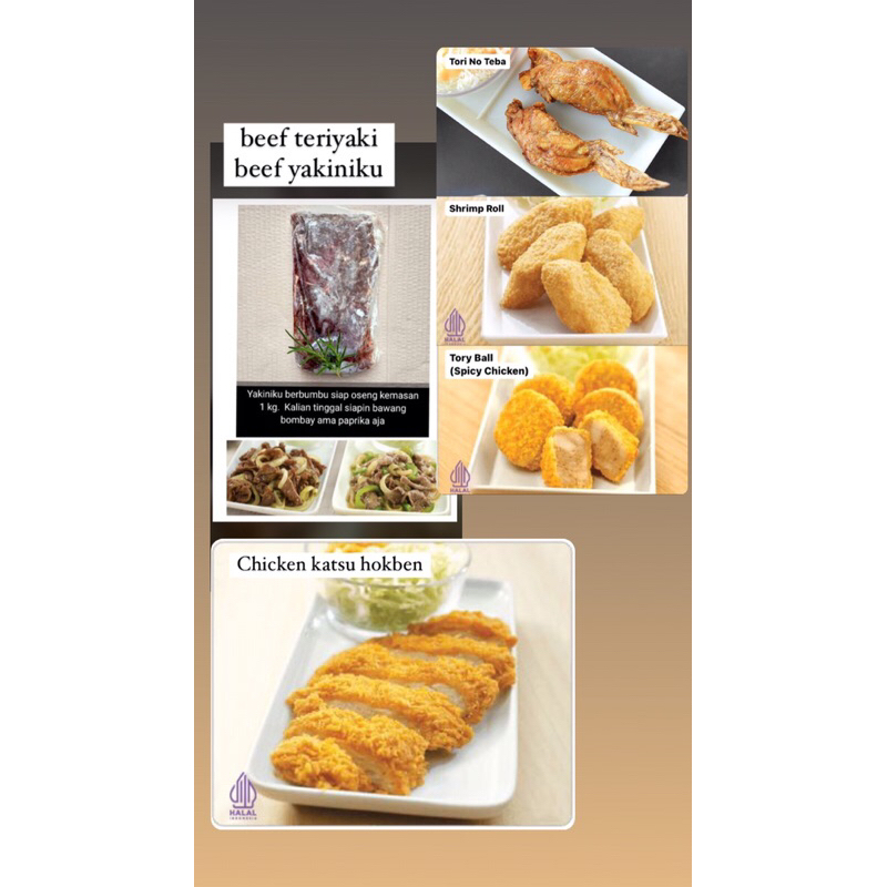 

Bento, Beef, Chicken asli Hokben