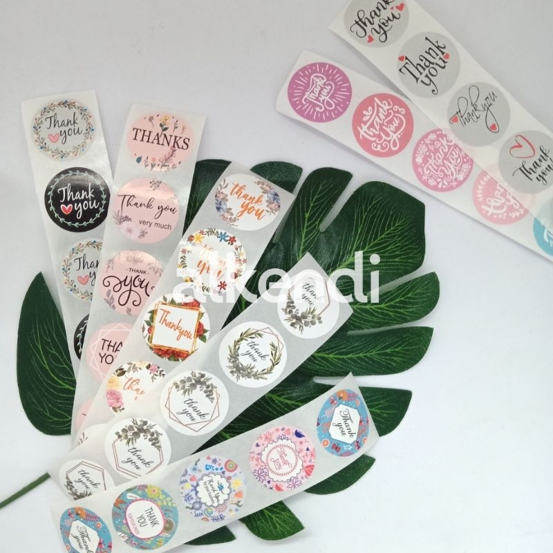 

[50 pcs] STIKER LABEL TERIMAKASIH - THANK YOU 25 MM | Stiker Ucapan Unik Lucu