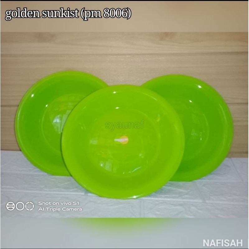 piring makan golden sunkist/lemon bagus berkualitas