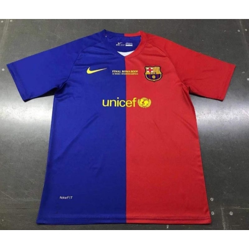 JERSEY RETRO BARCELONA HOME FINAL ROMA 2009
