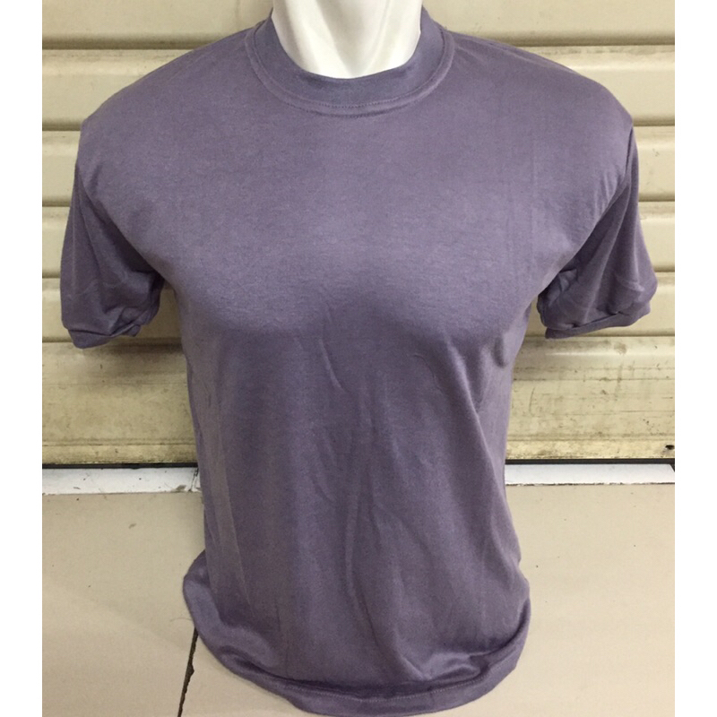 kaos abu polos lengan pendek/kaos cokelat polos lengan pendek