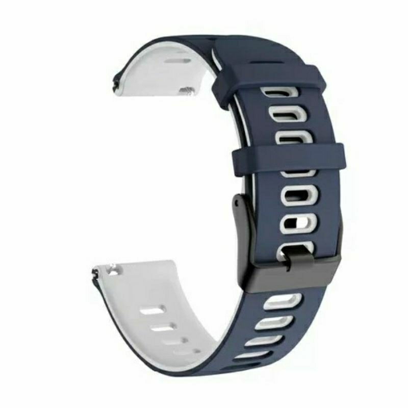 STRAP XIAOMI MI WATCH 46MM TALI JAM MODEL TWOTONE 22MM SILIKON