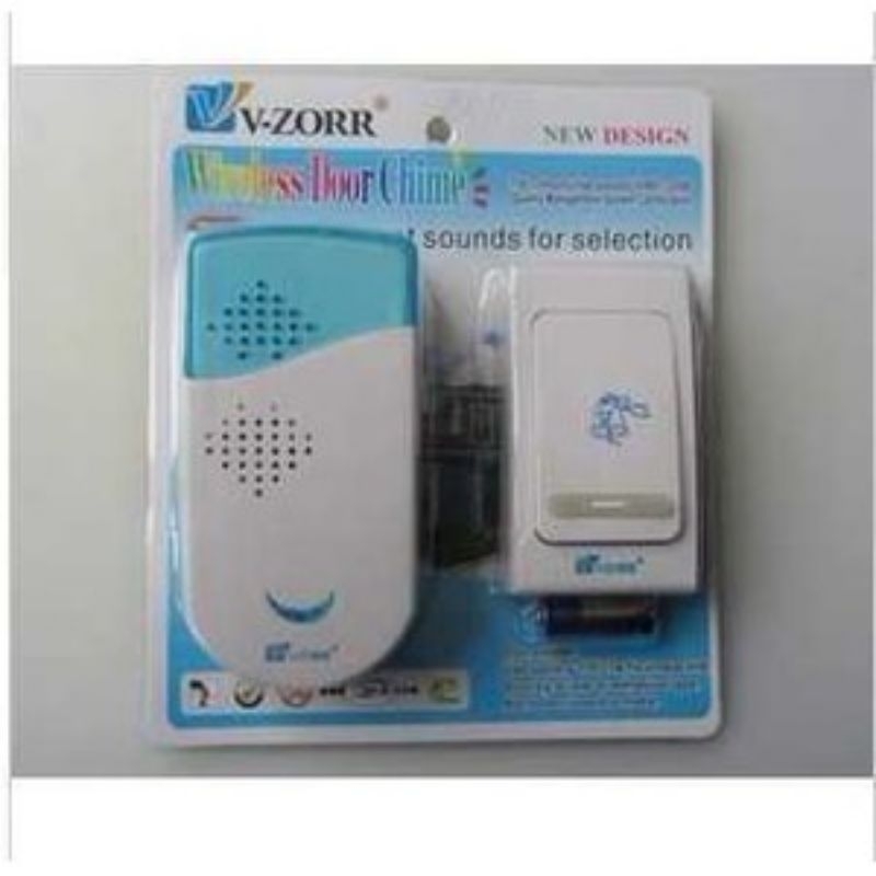 Bell chime Wireless V-ZORR Bel Pintu Rumah Tanpa Kabel