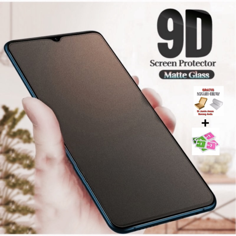 Matte Glass Full Layar Realme C1 C2 C3 C11 C12 C15 C17 C20 C21 C21Y C25 C25s C25Y C30 C31 C33 C35 c53 C55 Tempered Glass Matte Anti Minyak / Matte Glass 9H / Full Layar / Anti Glare / Anti Minyak