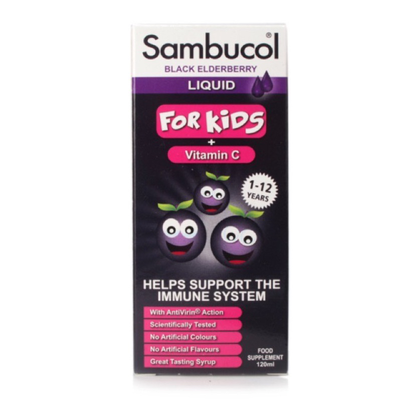 Sambucol Kids + Vitamin C UK Version 120 ml Vitamin Anak