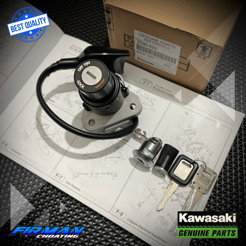 KUNCI KO.NTAK SET ASSY NINJA RR NEW ORIGINAL KAWASAKI