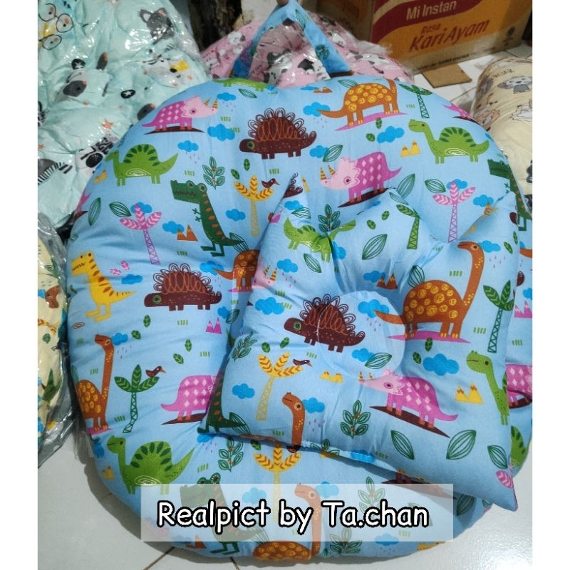 Paket Sofa Bayi dan Bantal Peyang Mahkota / Kado lahiran bayi / kasur bayi