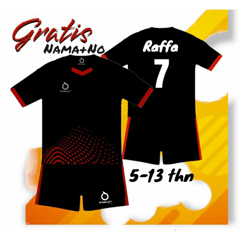 Sablon Nama Dan No Setelan Baju Voli Jersey Bola Kaos Bola Futsal Baju Badminton Anak Laki Laki Dan Perempuan