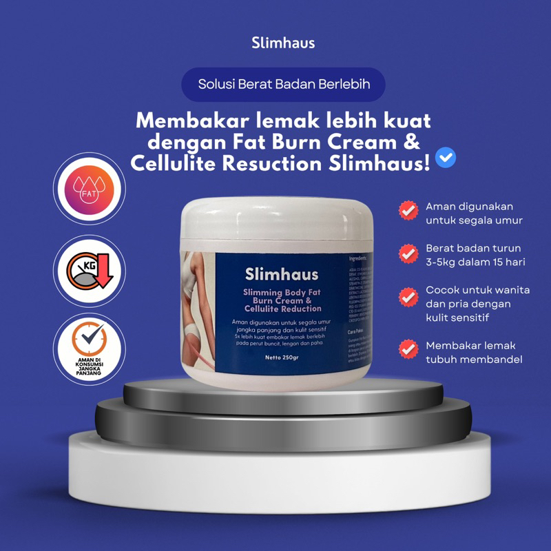 GEL PELANGSING PENGHANCUR LEMAK - Burn Fat Cream & Cellulite Reduction Slimhaus 250gr