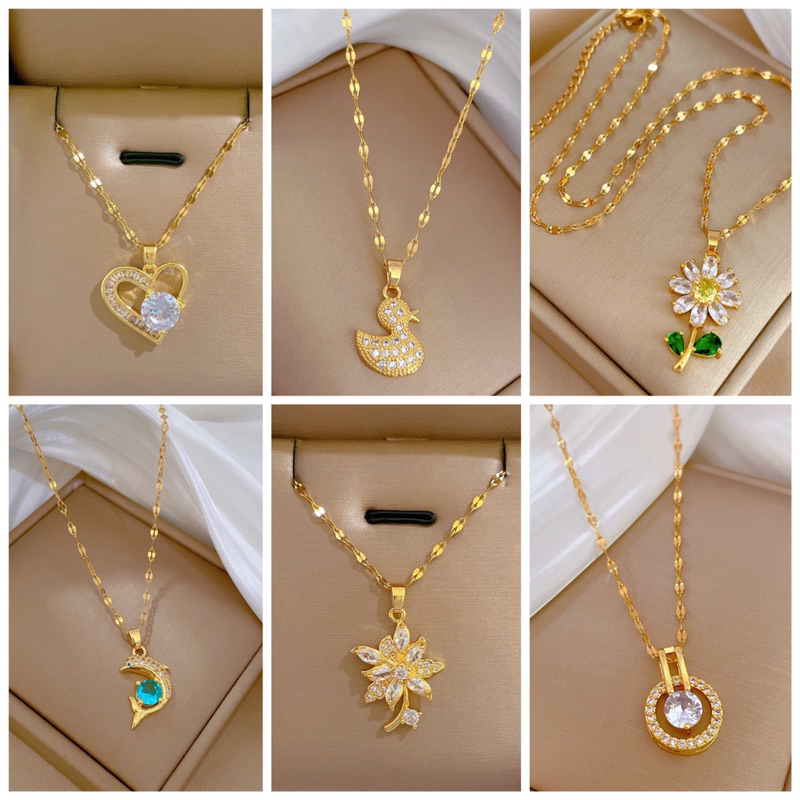 kalung titanium cantik aneka variasi