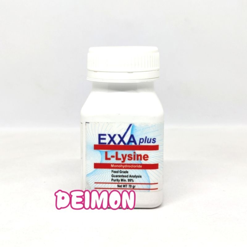 Exxa Plus L-Lysine Penambah Nafsu Makan Kucing Anjing Penambah Nafsu Makan Bubuk Hewan Peliharaan