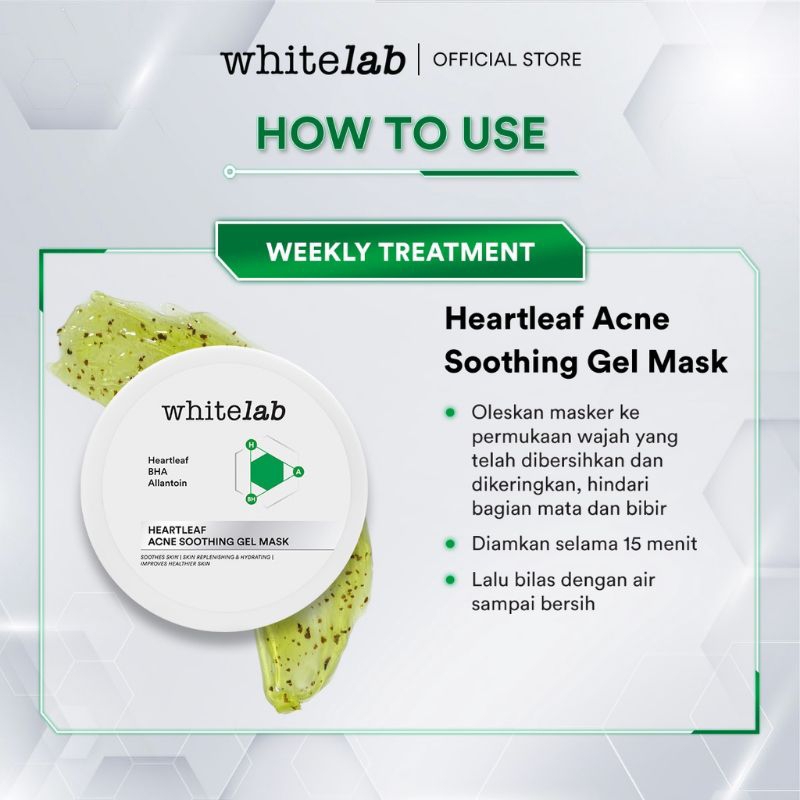 WHITELAB Heartleaf Skin Purifying Gel Mask 60gr