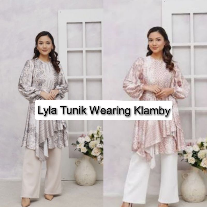 Sale New Wearing Klamby Lyla Tunik Pistachio dan Tiramisu L XXL Tunik Jumbo Wearing Klamby Original
