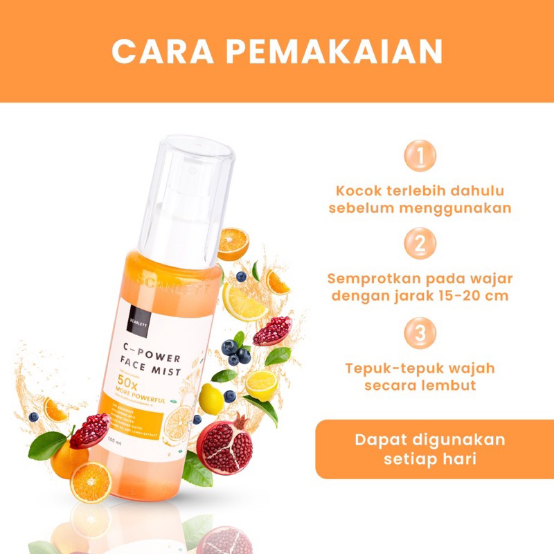 Scarlett Whitening C - Power Face Mist Serum Wajah