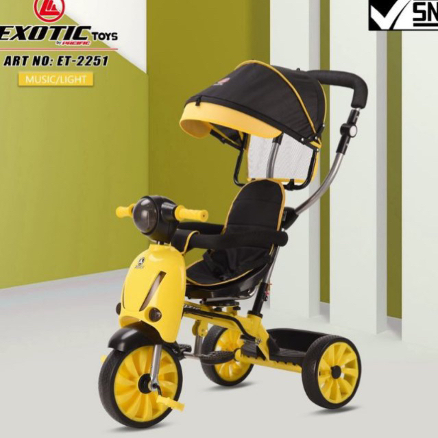 Sepeda Anak Roda Tiga Murah Model Terbaru Merk Exotic ET2251 ET1262 / ET 2251 1262 BATMAN