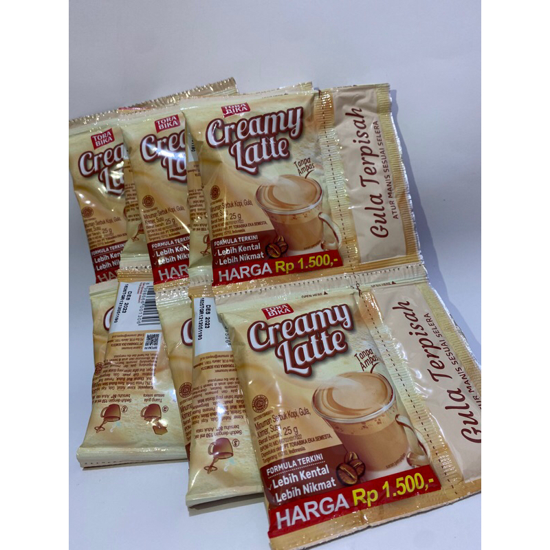 

TORABICA CREAMY LATTE GULA TERPISAH 1 RENTENG ISI 10pcs