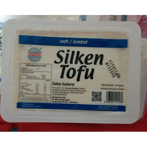 

Sakake Tahu Sutra Silken Tofu Soft 350 gr