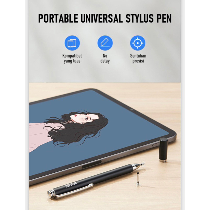 ROBOT Pen Stilus Touchscreen Capacitive Universal Stylus 2in1 for Mobile and Tablet PC Pen Touch screen