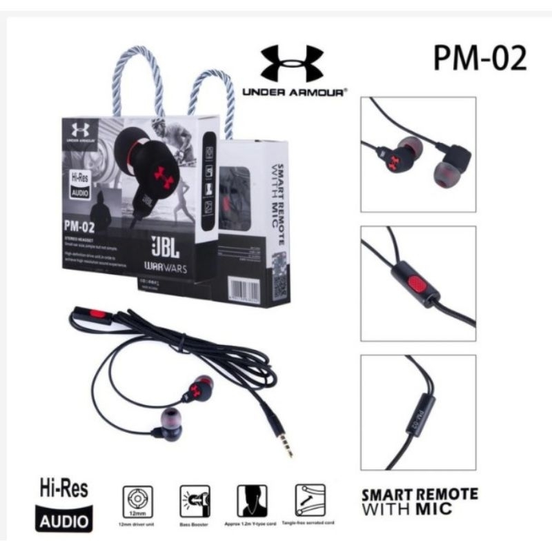 [LGS] HANDSFREE HEADSET JBL HI-RES AUDIO PM-02 EARPHONE J WARWARS / HEADSEAT JBL