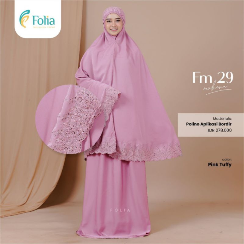 MUKENA FOLIA FM 29/MUKENA FOLIA TERBARU/MUKENA TRAVEL RENDA