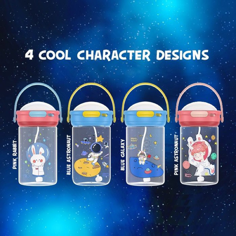PROMO MITRA TERLARIS - Astronaut Straw Cup 360ml | Botol Minum Anak - Sippy Cup
