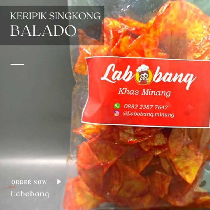 

KERIPIK SANJAI BALADO/KRIPIK SINGKONG BALADO (BULAT) KHAS PADANG