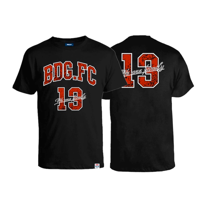 Bdgfc Tshirt SS Legendary 13 Black Point Red