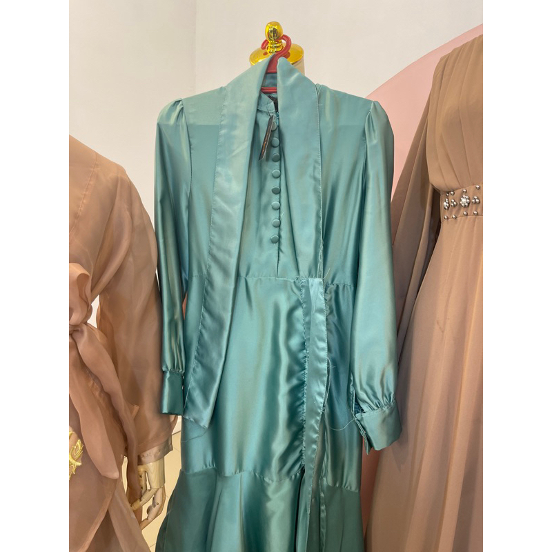 ( VM )- Vanesha Margaretta - 695 Dress busui friendlu mermaid rufle - dress lebaran - fashion wanita