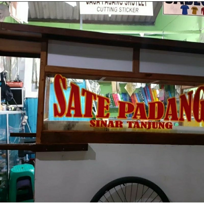 

Stiker papan nama custom nasi padang dll termurah