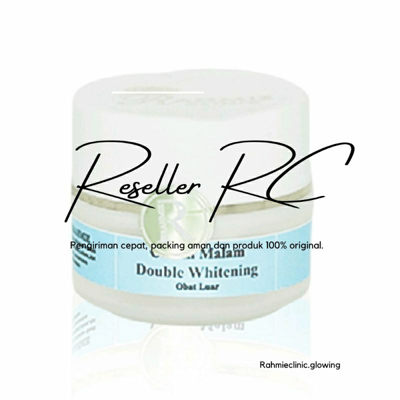 Rahmie Clinic Health & Beauty Center Cream Malam Double Whitening 15gr.