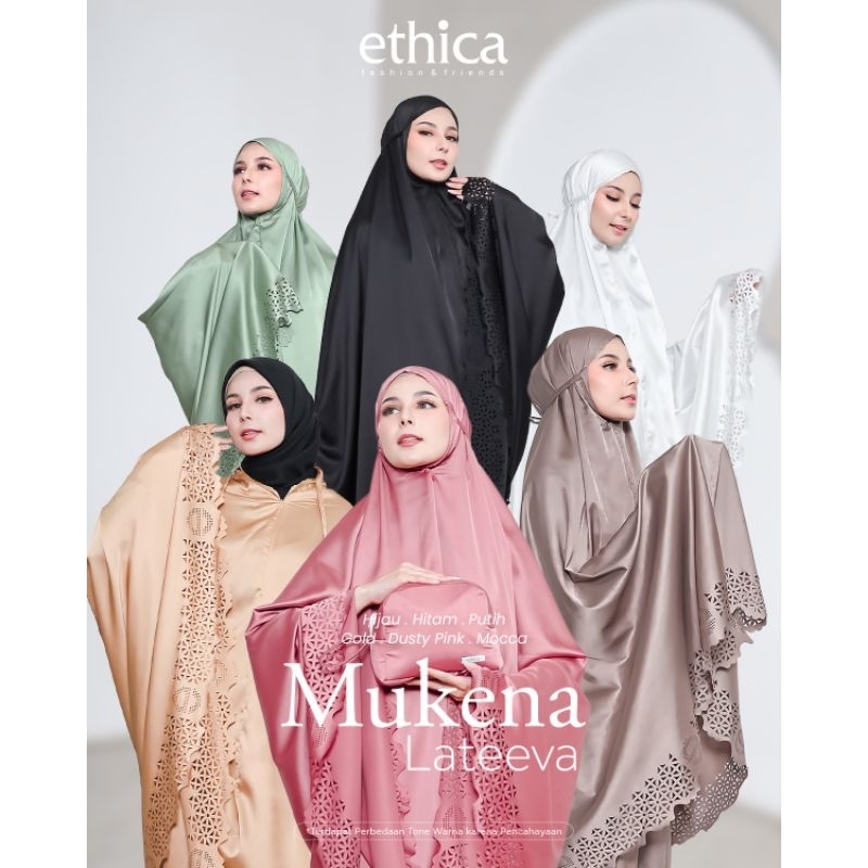 Mukena Sutra silky premium/Mukena Lateeva Ethica/