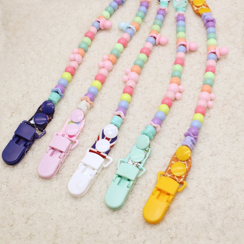 Pacifier clip WARNA WARNI bayi Tali empeng anak BPA Free