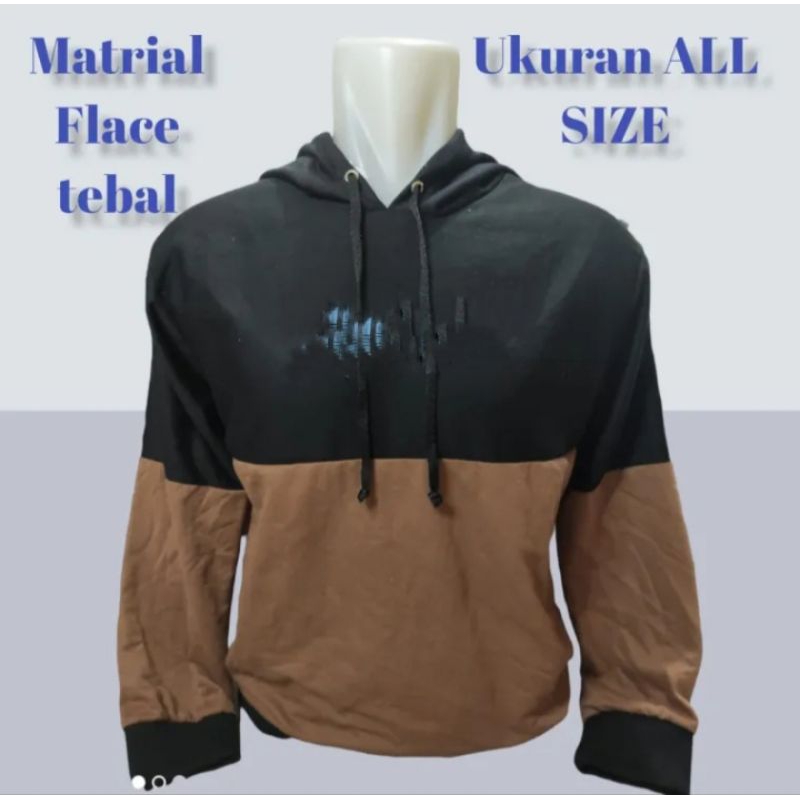 Sweater hodie kombinasi pria dan wanita