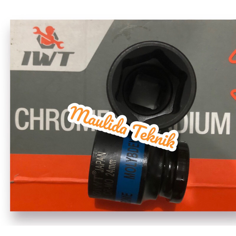 Mata sock Impact 24MM / Socket impact 24MM 6PT / Kunci roda matic / Alat bengkel