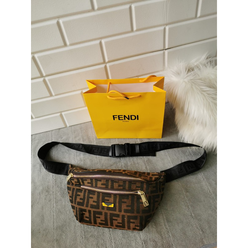 Tas Waistbag fendi pria wanita import tas selempang branded