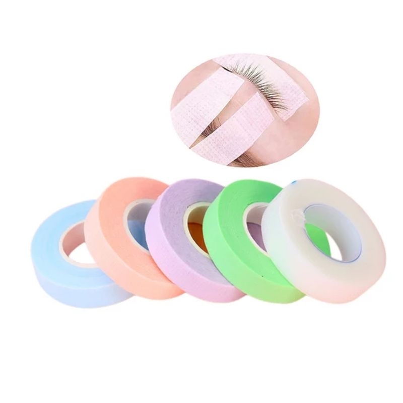 Micropore / Eyetape Roll Pink Hijau / Solasi Mata / Rolltape / Paper Pads